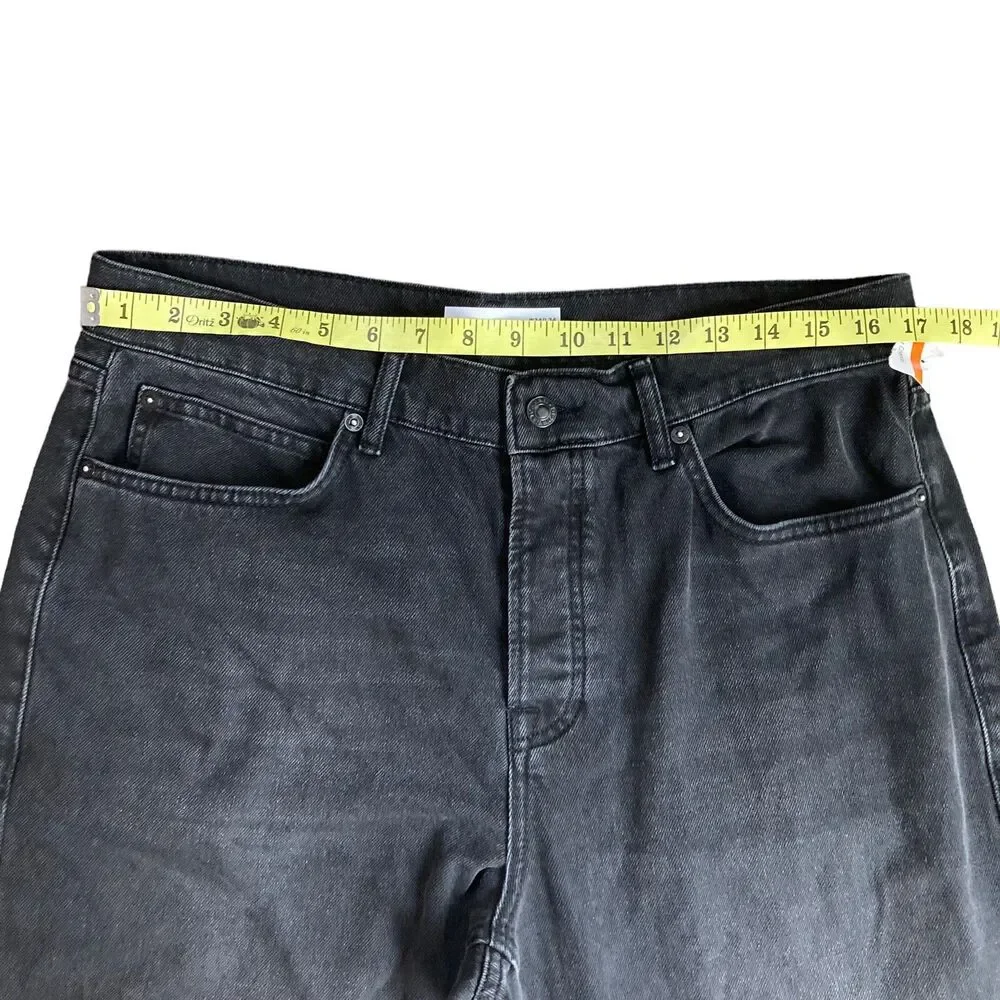 TOPMAN Men’s 34x34 Dark Gray Straight Leg Jeans Stretch NWOT